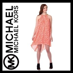 MICHAEL Kors Lydia Chain Neck Dress White Sangria